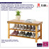 Infografika bambusowej szafki na buty z ławką Spario