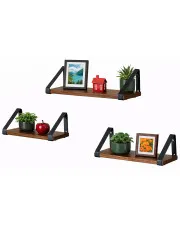 Zestaw 3 sztuk półek ściennych industrialnych - Vopra w sklepie Edinos.pl