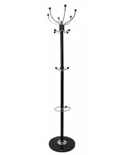 Czarny metalowy wieszak w stylu glamour - Linzo