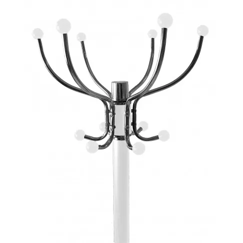 Biały stojący wieszak Linzo