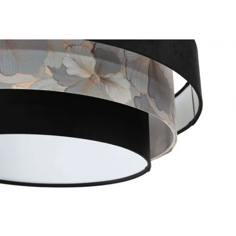 Okrągła lampa wisząca z abażurem S449-Ilia