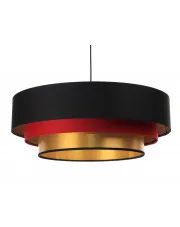 Trójkolorowa lampa wisząca glamour do salonu - S460-Corsa w sklepie Edinos.pl