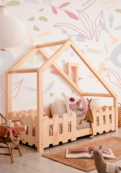Drewniane łóżko domek Emily