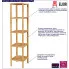 Infografika bambusowego regału do łazienki Agis