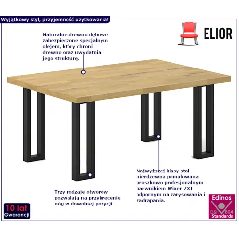 Ława Riolu z drewna dębowego