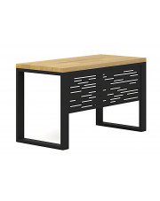 Loftowe biurko z drewna dębowego - Golur 3X w sklepie Edinos.pl