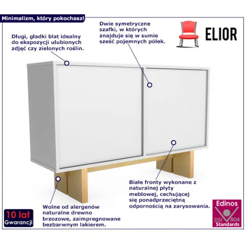 Komoda z gładkim frontem Rolix