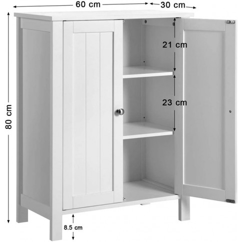 wymiary szafki łazienkowej albis 3x