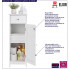 infografika szafki łazienkowej z szufladą rusti 3x