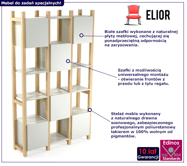 Skandynawski regał Mefes