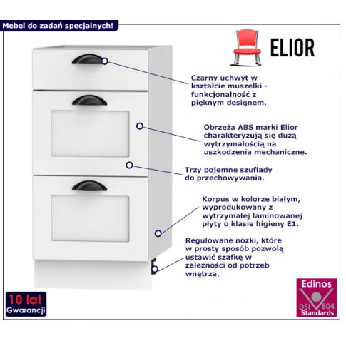 Szafka dolna kuchenna z szufladamiPergio 8X