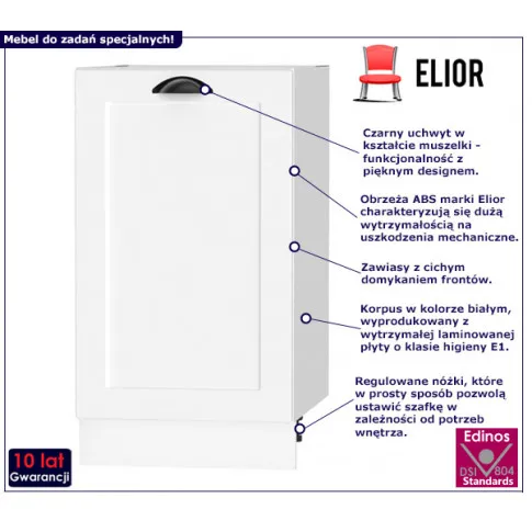 Szafka dolna kuchenna z półkami Pergio 10X