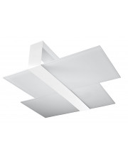 Biały szklany plafon sufitowy - S492-Zares