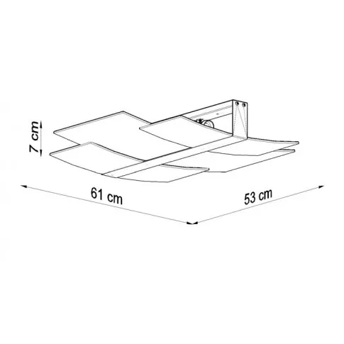 Wymiary plafonu S493-Celis