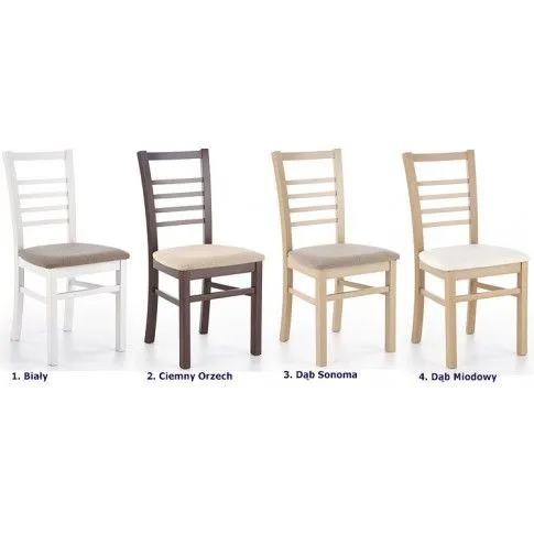 Zdjęcie krzesło tapicerowane dąb miodowy Birken | Edinos.pl