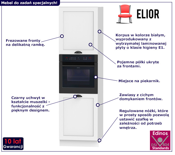 Szafka do zabudowy piekarnika Algare 14X