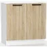 stojaca szafka kuchenna pod podwójny zlew dab sonoma 80 cm erissa 12x