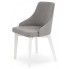 Zdjęcie produktu Tapicerowane krzesło drewniane Altex - popiel + białe.