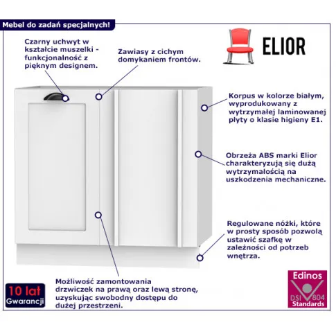 Szafka narożna dolna Pergio 22X