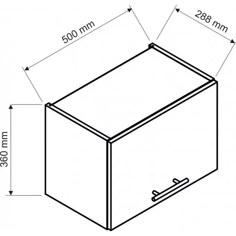 Szafka górna kuchenna Pergio 32X szkic