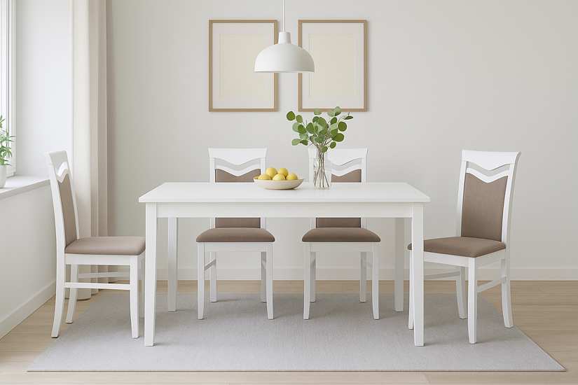 biale krzeslo drewniane