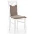 Zdjęcie produktu Krzesło drewniane tapicerowane Eric - białe.