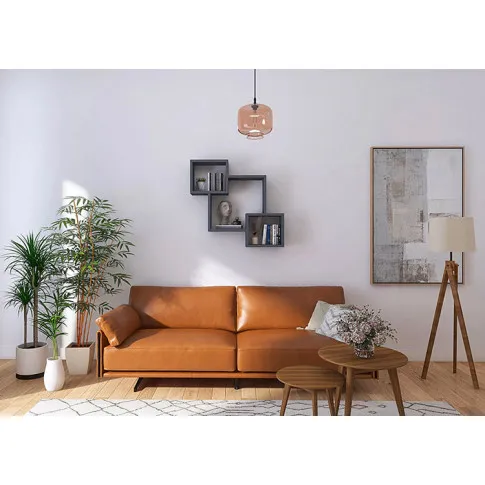 Wizualizacja wnętrza z półką Apolla w kolorze szarym