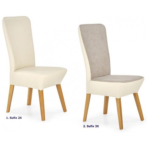 Zdjęcie kremowe krzesło drewniane Sufix 2X - sklep Edinos.pl