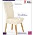 Fotografia Kremowe drewniane krzesło do jadalni - Sufix 2X z kategorii Krzesła