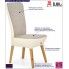 Fotografia Drewniane tapicerowane krzesło Sufix 3X z kategorii Krzesła tapicerowane