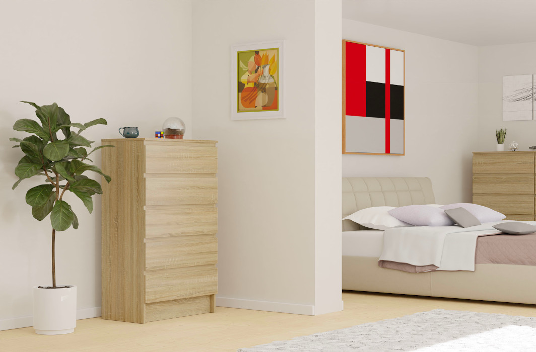 Produkt Minimalistyczna komoda w kolorze dąb sonoma - Dodi - zdjęcie numer 2