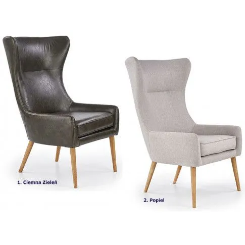 Zdjęcie popielaty fotel wypoczynkowy uszak Hint | Edinos.pl