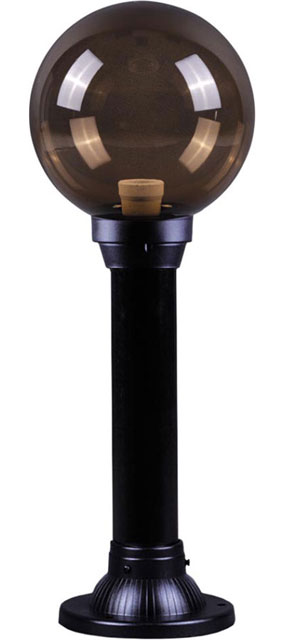 Stojąca niska lampa zewnętrzna z okrągłym kloszem S513-Paxa