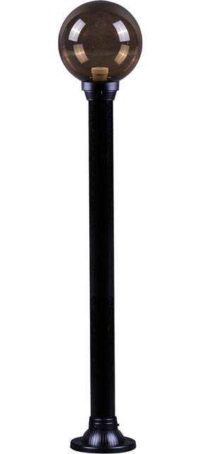 Czarna lampa ogrodowa niski słupek 115 cm F339-Nelora
