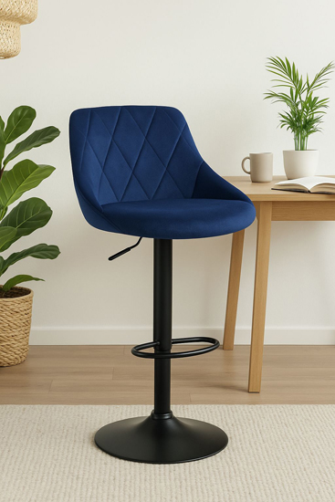 Wizualizacja hokera welurowego do kuchni