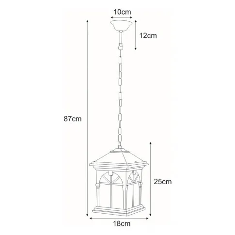 Wymiary lampy S518-Older