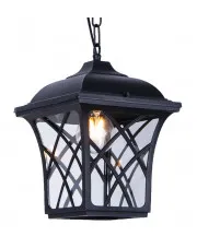 Czarna lampa wisząca zewnętrzna na taras - S519-Kanis w sklepie Edinos.pl