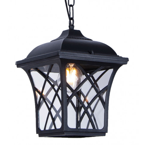 Czarna lampa ogrodowa wisząca w stylu retro S519-Sharon