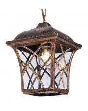 Czarno-złota lampa wisząca ogrodowa do altany - S519-Kanis w sklepie Edinos.pl