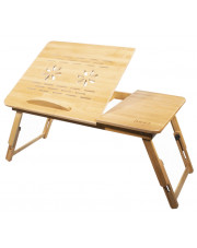 Bambusowy stolik pod laptopa z uchylnym blatem - Modero 4X w sklepie Edinos.pl