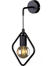 Czarny industrialny kinkiet romb - S532-Nopas w sklepie Edinos.pl
