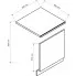 Front do zmywarki 60 z panelem otwartym Lungo 25X