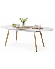 Rozkładany stół w białym kolorze - Endon w sklepie Edinos.pl