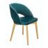 Zielone tapicerowane krzesło - Sidal