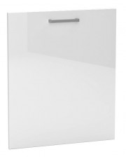 Biały minimalistyczny front z uchwytem do zmywarki - Elora 20X 45 cm połysk w sklepie Edinos.pl