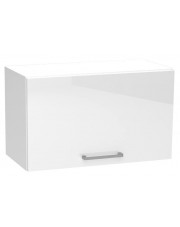 Biała szafka nad kuchenny okap - Elora 25X 60 cm połysk w sklepie Edinos.pl