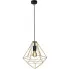 Czarno-złota pojedyncza lampa wisząca druciana S535-Hosti
