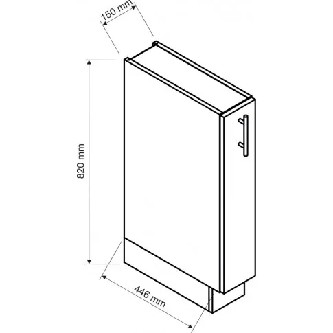 Szafka cargo Rimer 3X szkic