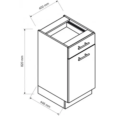 Szafka kuchenna Rimer 6X szkic