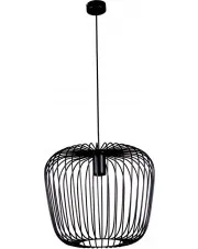 Czarna loftowa lampa wisząca 45 cm - S543-Mitos w sklepie Edinos.pl